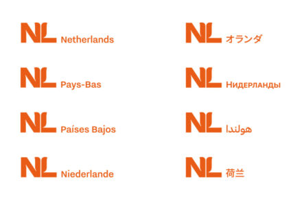 Netherlands Nation Brand Logo Languages, Quelle: Regierung der Niederlande