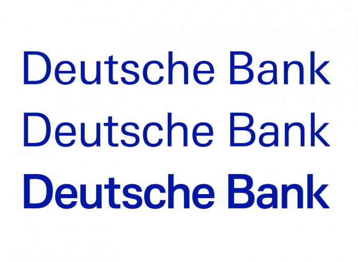 Veränderung, die der „Deutsche Bank“-Schriftzug in den letzten beiden Jahren vollzogen hat