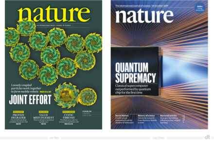 Nature Magazin Cover – vorher und nachher