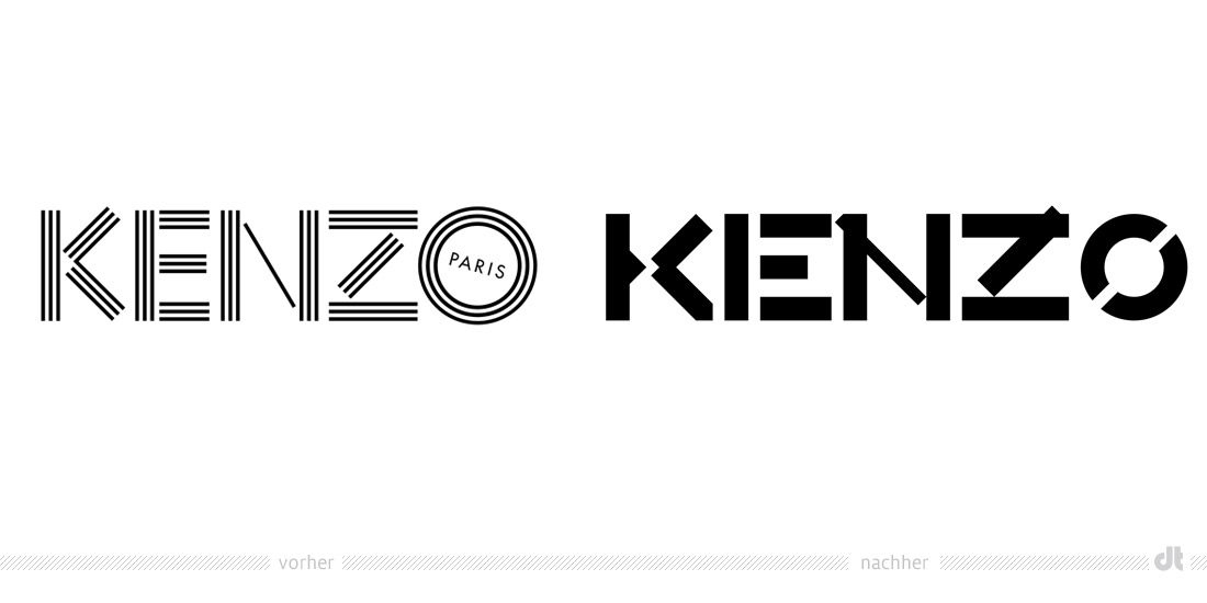 KENZO Logo – vorher und nachher