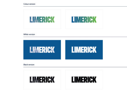 Limerick Logo-Versionen, Quelle: Limerick.ie