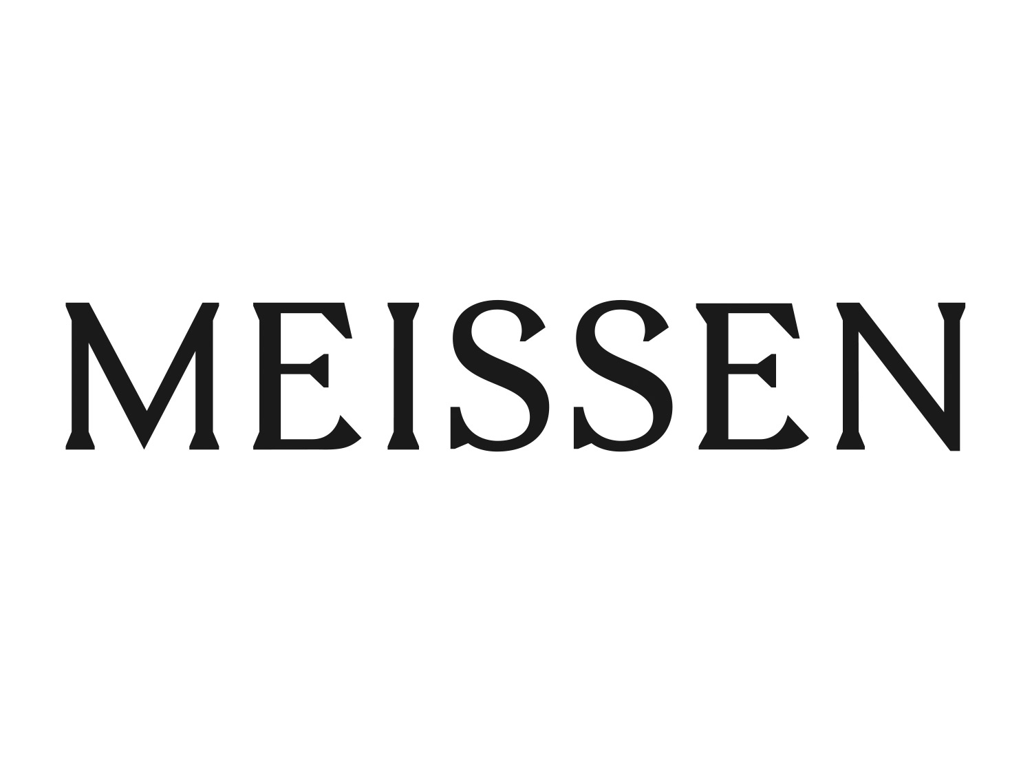 Meissen Schriftzug (seit 07/2018), Quelle: Staatliche Porzellan-Manufaktur Meissen