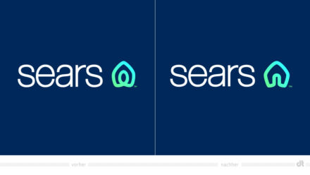 Sears Logo – vorher und nachher