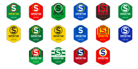 Superettan 2019 Club Logos, Quelle: svenskelitfotboll.se