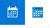 Windows Calendar Icon – vorher und nachher