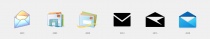 Windows Mail Icon Evolution, Quelle: Medium/Microsoft