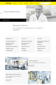 Sartorius Website