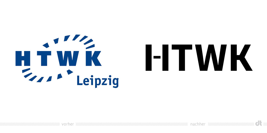 HTWK Logo – vorher und nachher