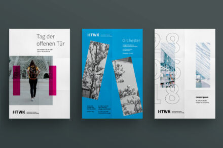 HTWK Corporate Design – Poster, Quelle: Wenke & Rottke