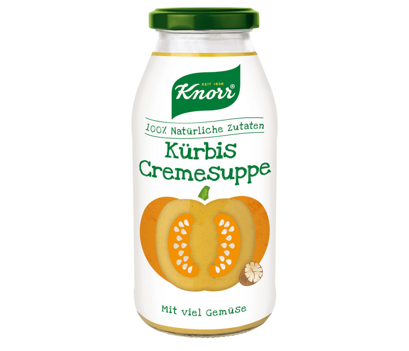 Knorr Kürbis Cremesuppe Glas, Quelle: Unilever