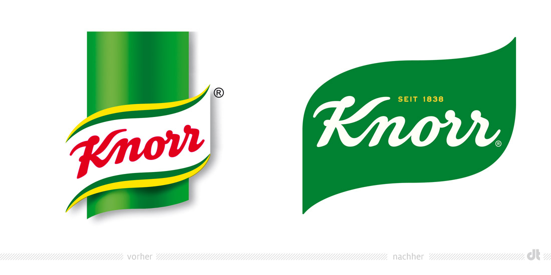 Knorr Logo – vorher und nachher