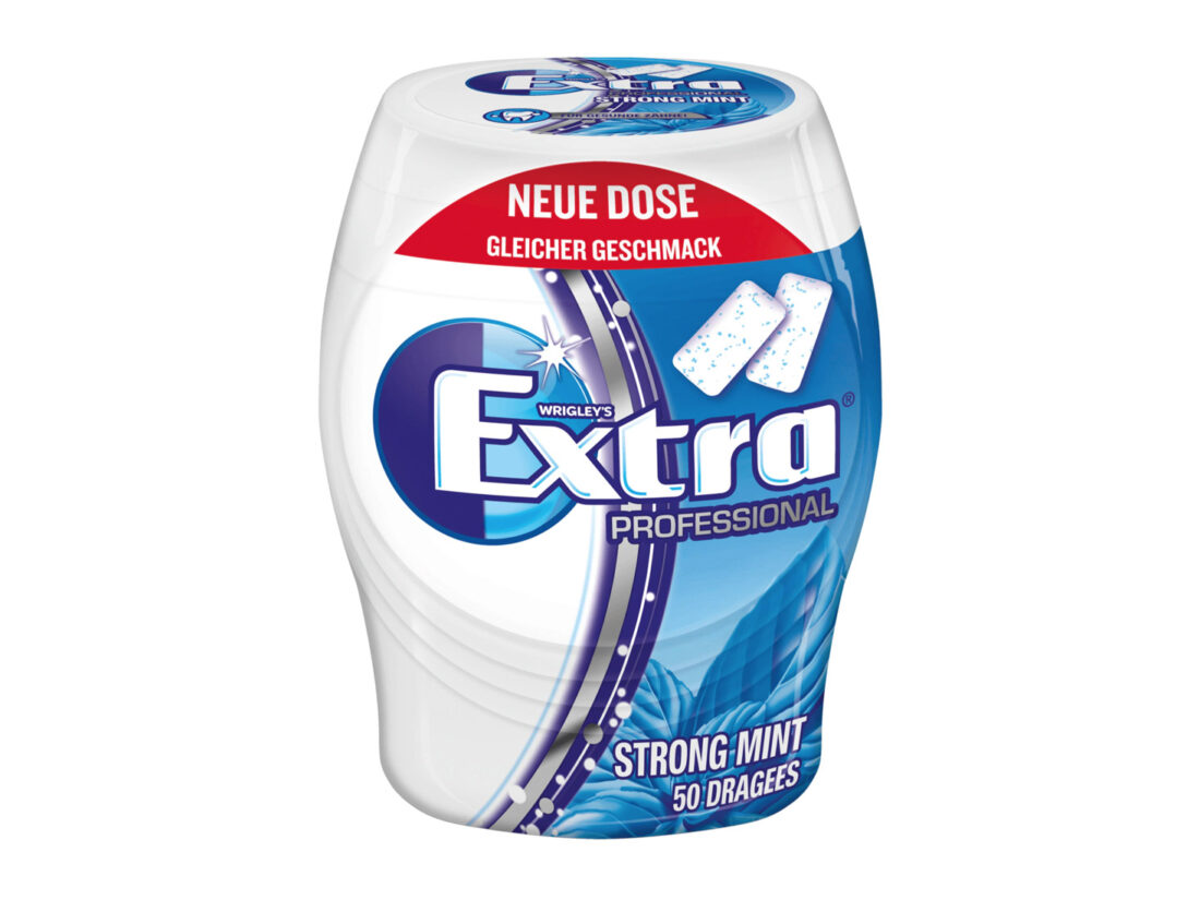 Wrigley's Extra Professional Strong Mint (2020), Quelle: REWE