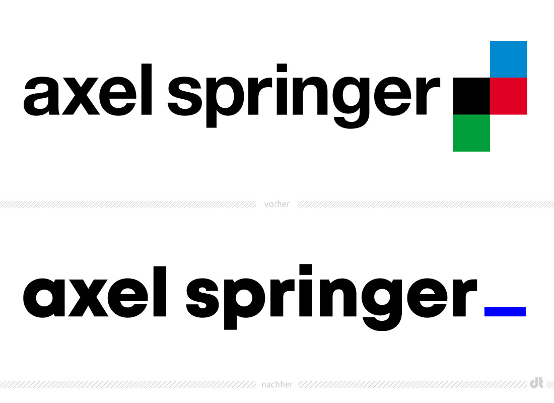 Axel Springer SE Logo – vorher und nachher