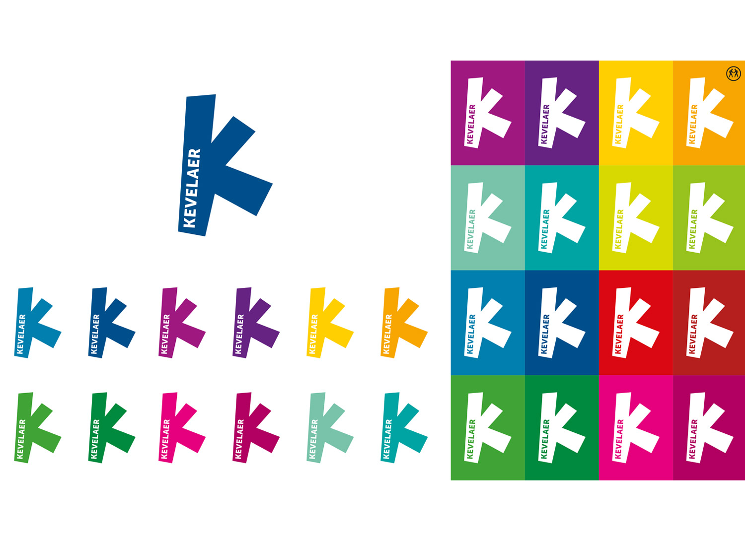 Kevelaer Fan-Logo in versch. Farben, Quelle: Stadtverwaltung Kevelaer