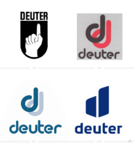 Deuter Logo Evolution, Bildquelle: Deuter, DPMA, Bildmontage: dt