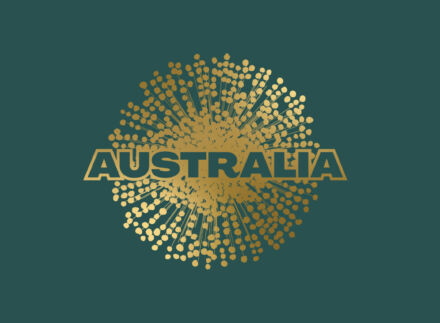 Australia Nation Brand Logo (green), Quelle: Austrade