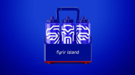 Isländische Fußballnationalmannschaft Branding Trinkflaschen, Quelle: KSI