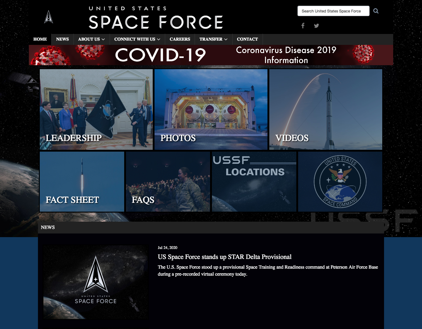 Space Force Website