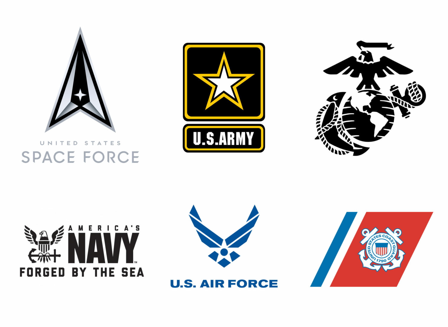 Logos der US-Streitkräfte