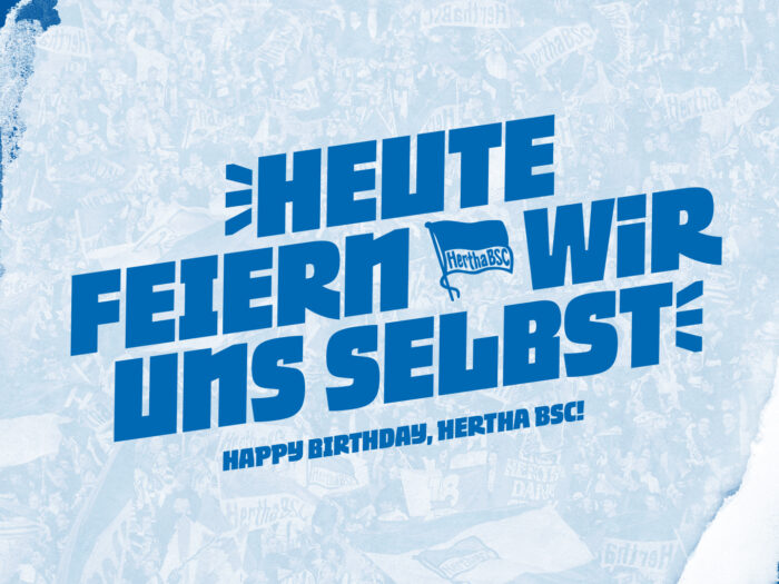 Hertha BSC Hausschrift Twitter, Quelle: Hertha BSC