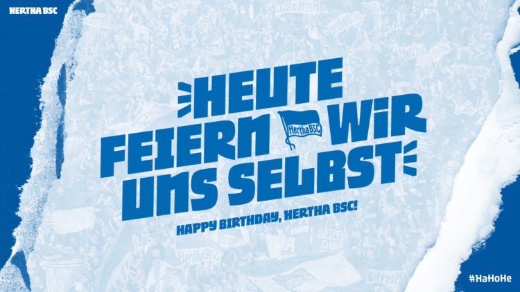 Hertha BSC Hausschrift Twitter, Quelle: Hertha BSC