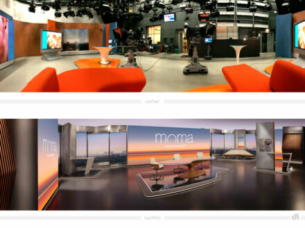 ZDF-Morgenmagazin Studio Redesign, Bildquelle: ZDF, Bildmontage: dt