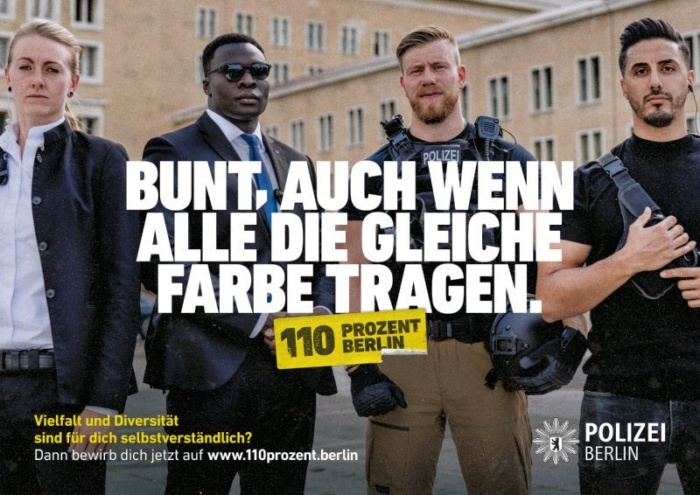  „110 Prozent Berlin“ – Kampagne der Polizei Berlin, Quelle: Polizei Berlin