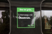 ICE 4 – „Das ist grün“ Label, Quelle: Deutsche Bahn AG, Foto: Pierre Adenis
