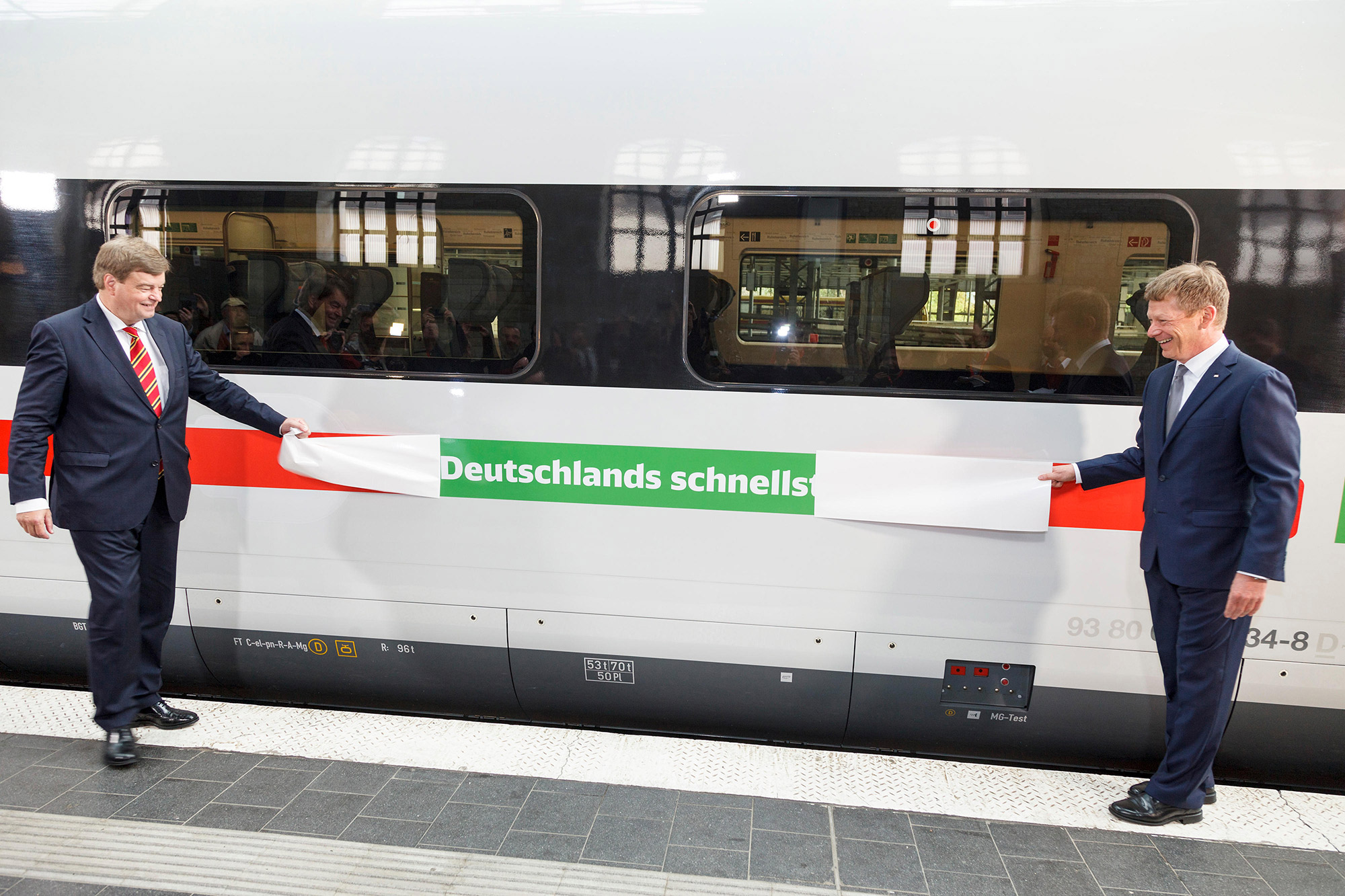 ICE 4 Außendesign – Vorstellung "Deutschlands schnellster Klimaschuetzer" im Ostbahnhof am 10.09.2019, Quelle: Deutsche Bahn AG, Foto: Pierre Adenis