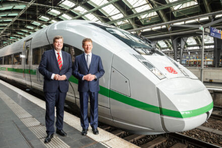 Vorstellung "Deutschlands schnellster Klimaschützer", Quelle: Deutsche Bahn AG, Foto: Pierre Adenis