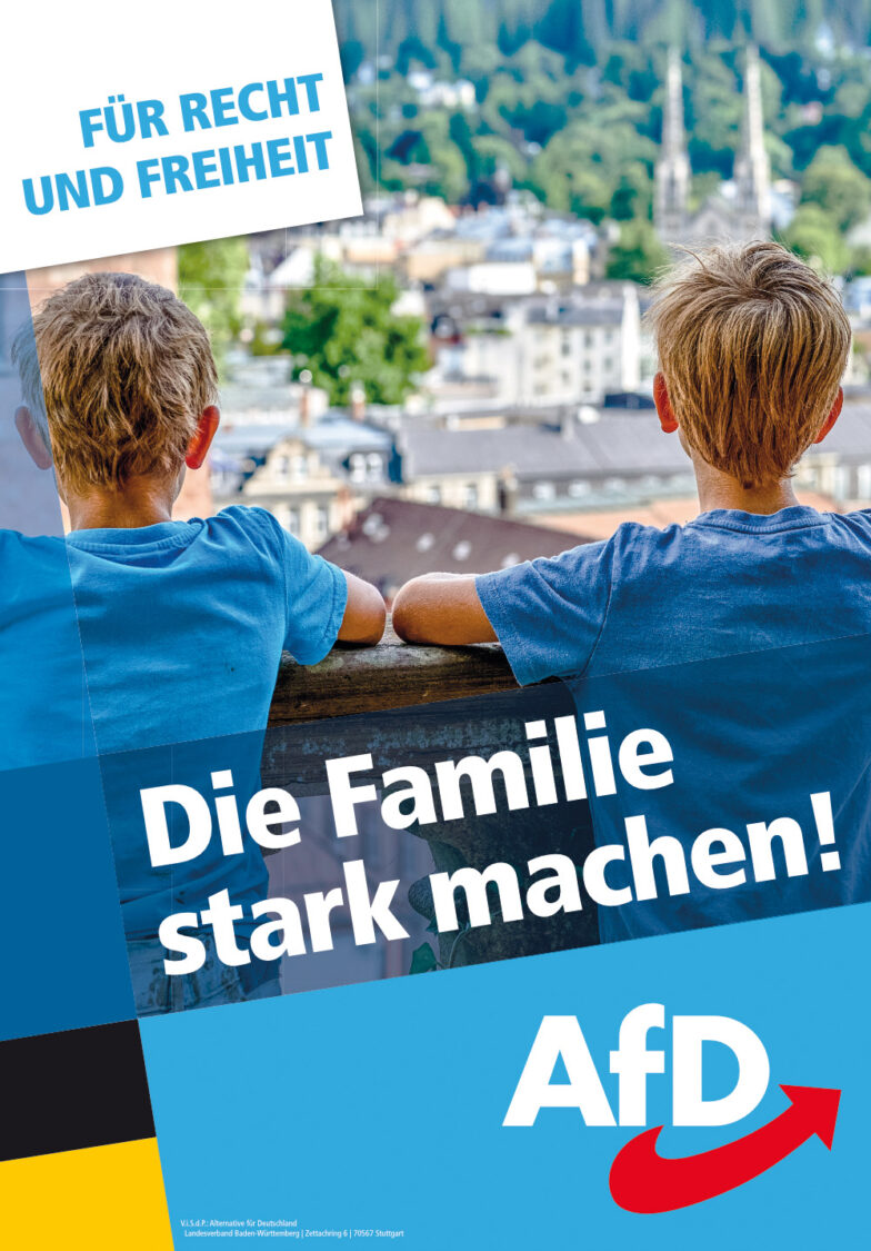Landtagswahl Baden-Württemberg 2021 AfD – Plakat, Quelle: AfD Baden-Württemberg