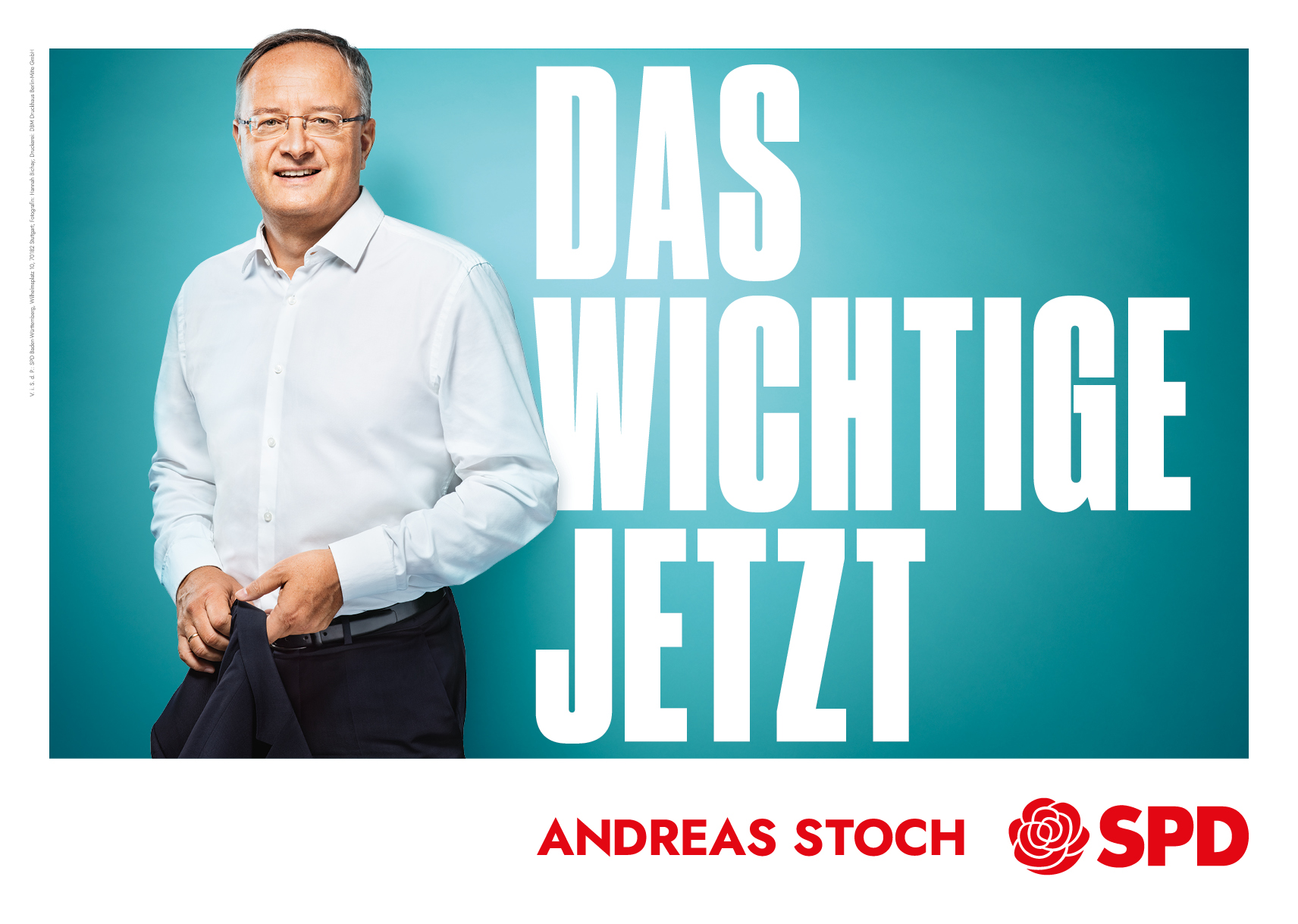 Landtagswahl Baden-Württemberg 2021 SPD – Plakat: Das Wichtige jetzt, Quelle: SPD Baden-Württemberg
