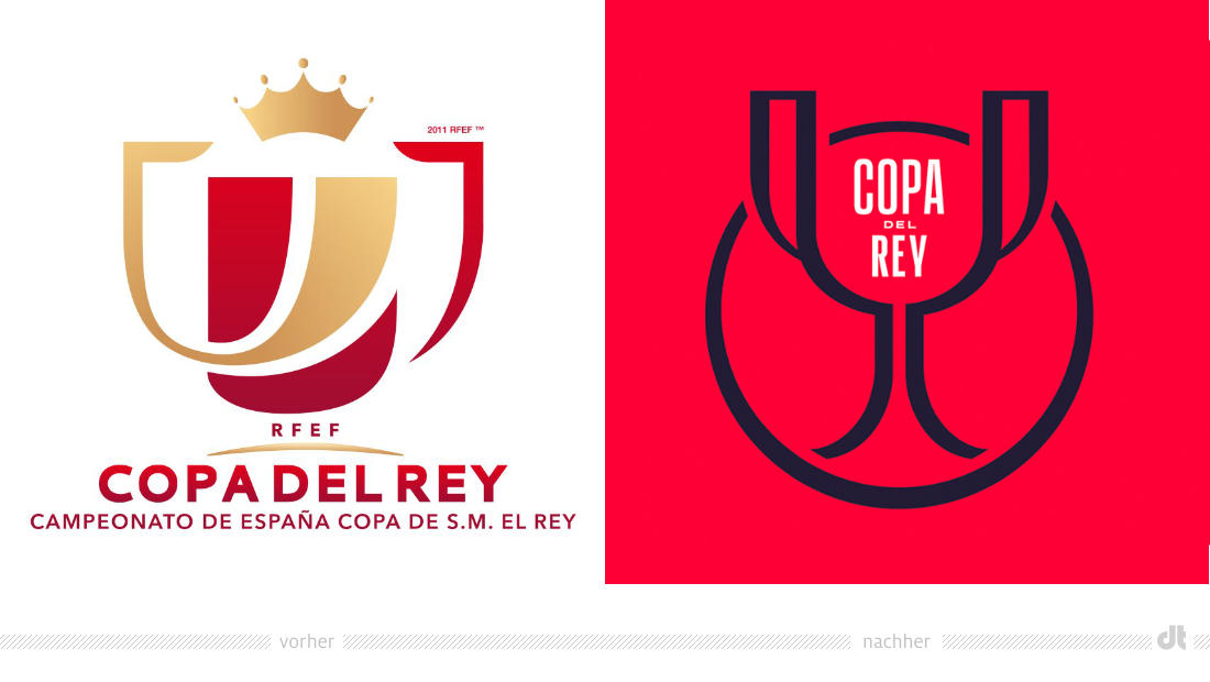 Copa del Rey Logo – vorher und nachher