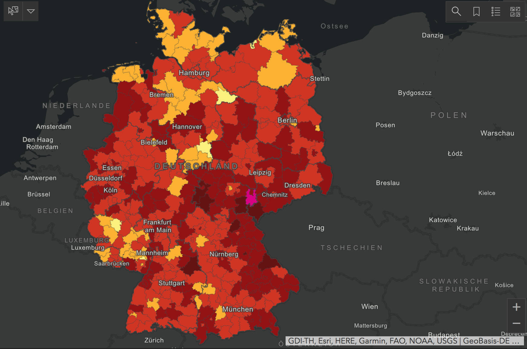 Coronavirus Neuinfektionen Deutschland Karte – RKI