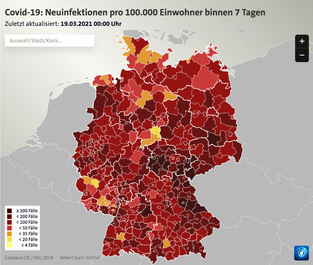 Coronavirus Neuinfektionen Deutschland Karte – Tagesschau