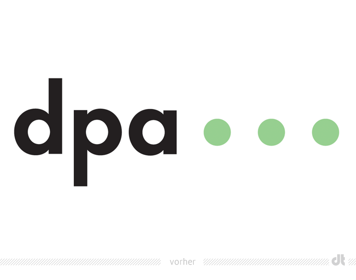 dpa Logo – vorher und nachher, Bildquelle: dpa, Bildmontage: dt