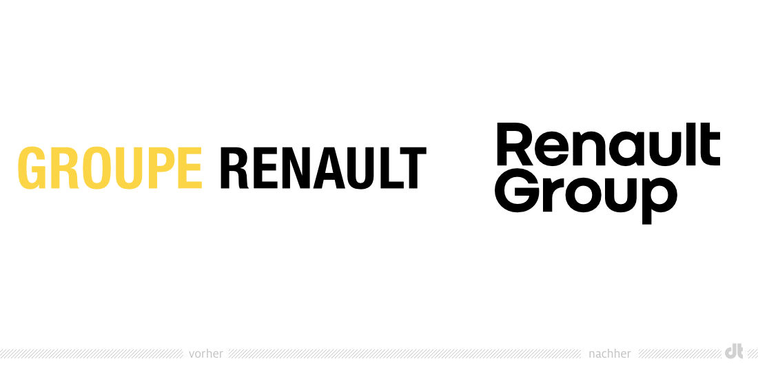 Renault Group Logo – vorher und nachher