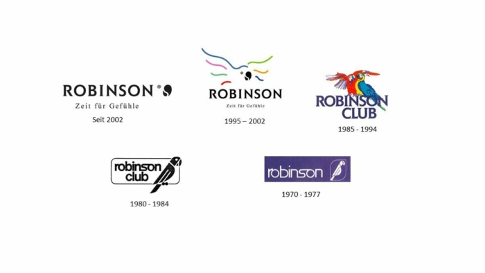 Robinson Club Logo Evolution