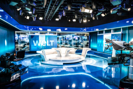 Das neue WELT-Nachrichtenstudio im Axel-Springer-Neubau