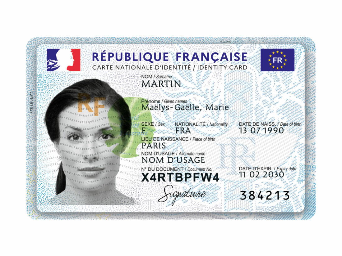 Frankreich Personalausweis, Quelle: Französische Regierung / Wikipedia