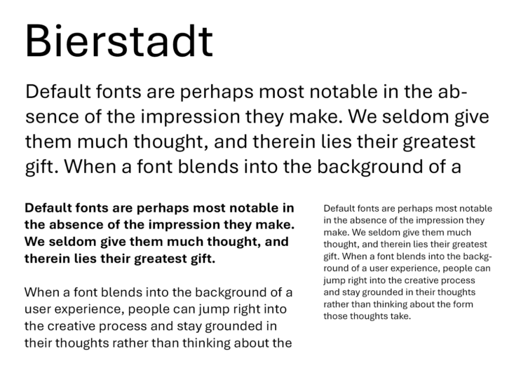Microsoft Fonts – Bierstadt