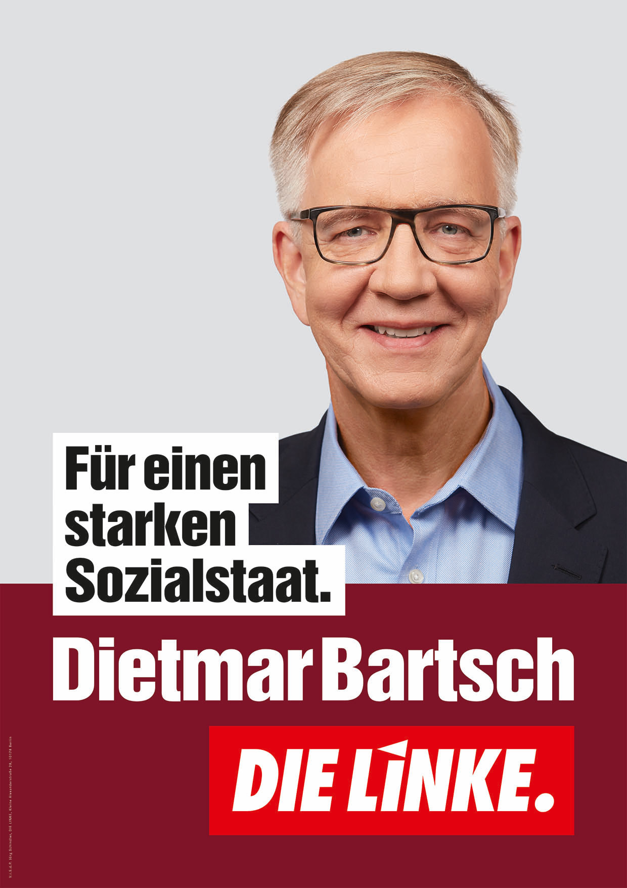 DIE LINKE Plakat Bundestagswahl 2021 – Dietmar Bartsch
