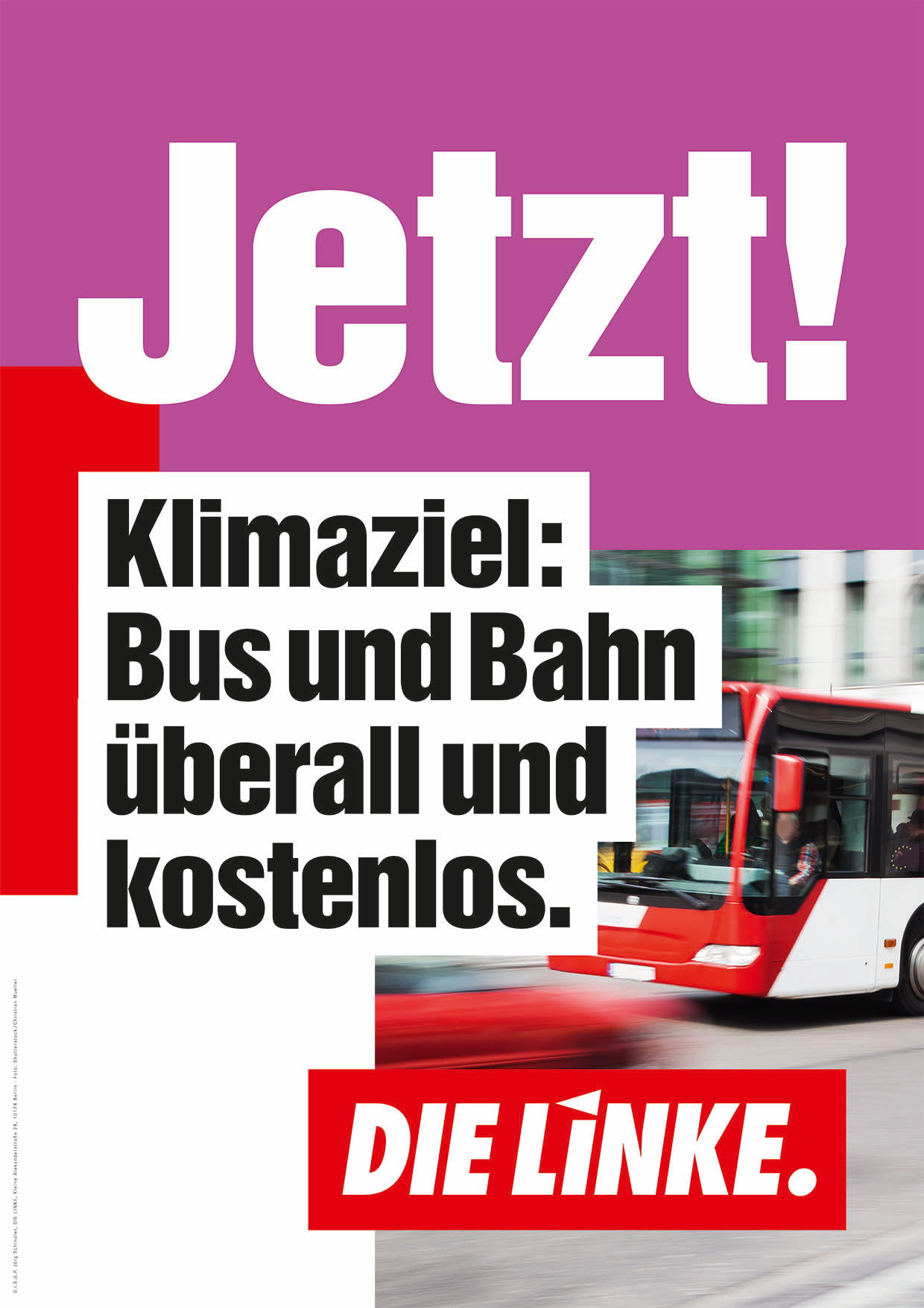 DIE LINKE Plakat Bundestagswahl 2021 – Klima