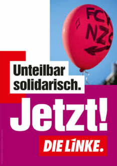 DIE LINKE Plakat Bundestagswahl 2021 – solidarisch