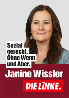 DIE LINKE Plakat Bundestagswahl 2021 – Janine Wissler