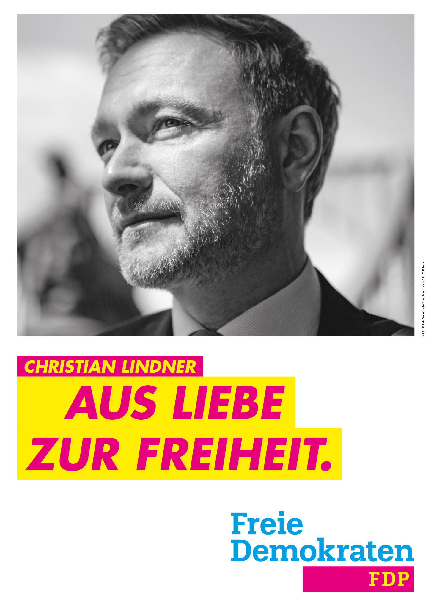 FDP Plakat Bundestagswahl 2021 – Aus Liebe zur Freiheit