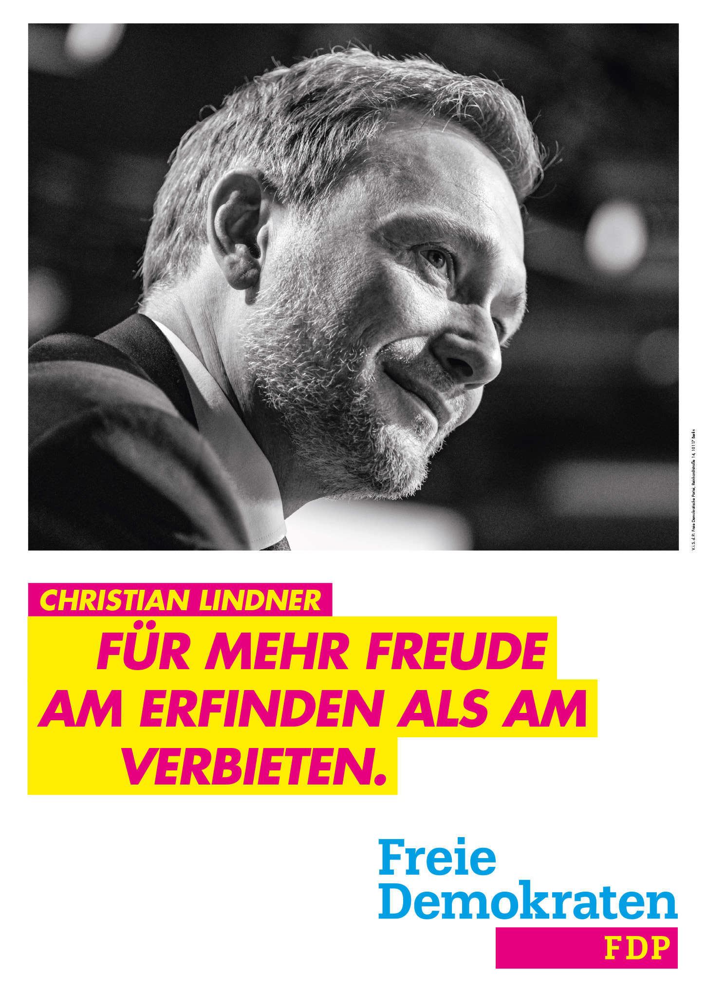 FDP Plakat Bundestagswahl 2021 – Erfinden