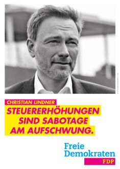 FDP Plakat Bundestagswahl 2021 – Aufschwung
