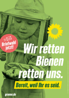 Bündnis90/Die Grünen Plakat Bundestagswahl 2021 – Artenvielfalt