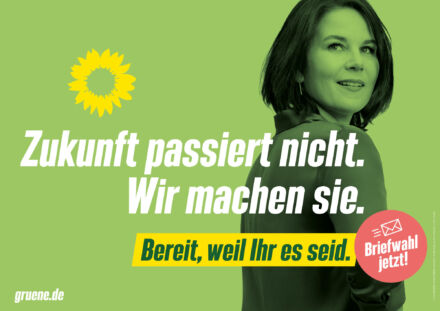 Bündnis90/Die Grünen Plakat Bundestagswahl 2021 – Zukunft